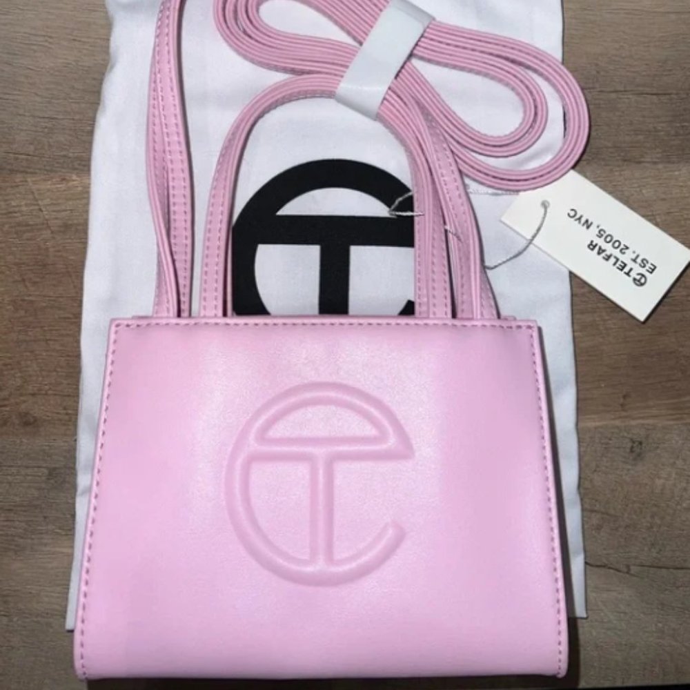 Authentic Telfar Small Bubblegum Shopping Bag